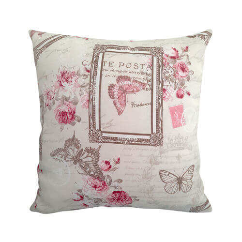 Față de pernă din pânză 38 x 38 cm pentru sublimare - Carte poștală
