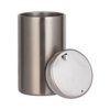 A mug without handle 400 ml made of stainless steel with a lid for sublimation - silver