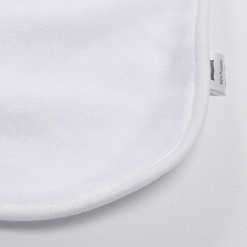 Couverture minky à capuche 150 x 130 cm pour sublimation - blanc