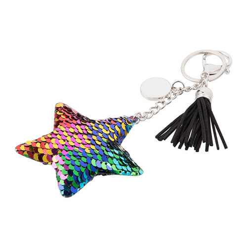 Keychain for sublimation keys - multicolour star