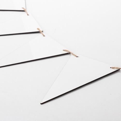 Décoration murale en MDF pour la sublimation - 8 triangles