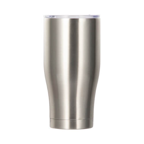 Hrnček z nerezovej ocele s objemom 850 ml na sublimáciu - strieborný