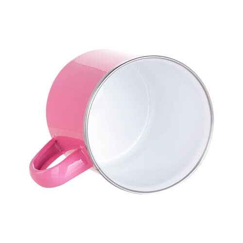 Metalinis puodelis 360 ml, skirtas sublimacijai - tamsiai rožinis