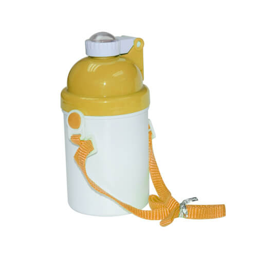 Bouteille / gourde pour enfant jaune Sublimation Transfert Thermique