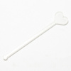 Agitador de bebidas acrílico 15 cm para sublimación - corazón