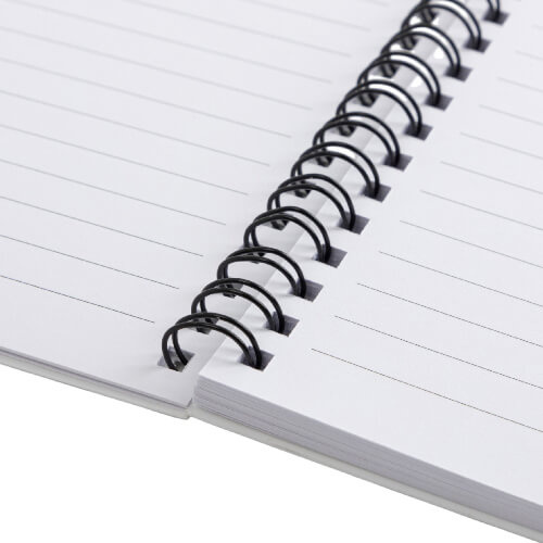 Cuaderno de espiral A4 con cubierta de PET para sublimación