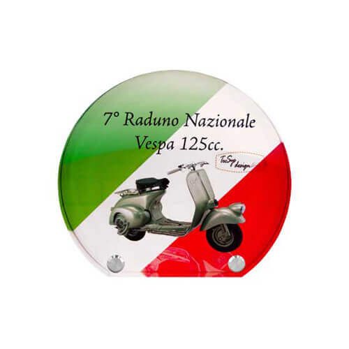 CERCHIO akril szobrocska 16 x 15 cm szublimációhoz