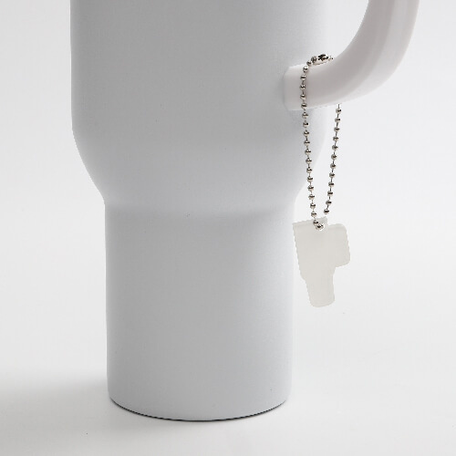 Acrylic mug tag for sublimation - mug on ball chain