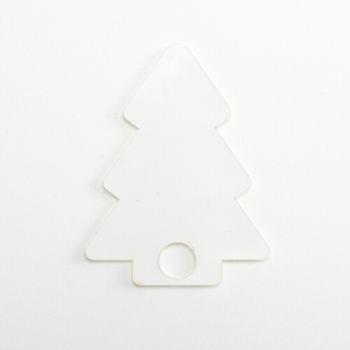 Acryl naambadge voor 1200 ml mok voor sublimatie - kerstboom