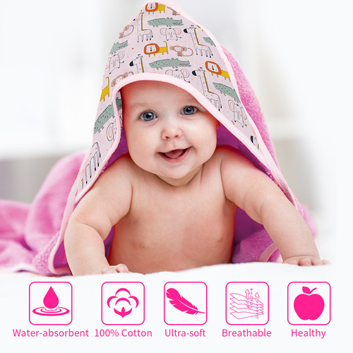 Set de 2 toallas infantiles con capucha imprimibles