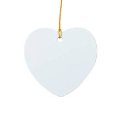 Pendentif en plastique pour sublimation - coeur