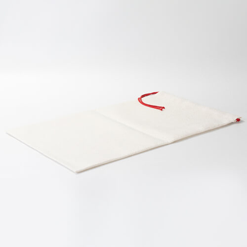 Bolsa de lino 46 x 80 cm con hilo rojo para sublimación