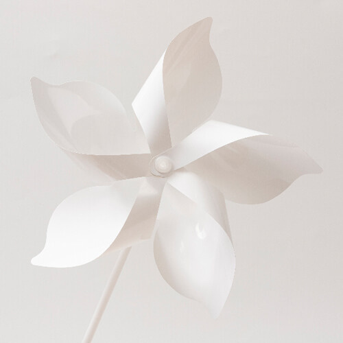 Windmill on a stick for sublimation