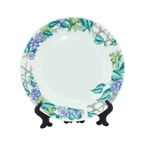 Tallerken 18 cm med bund Sublimering termisk overførsel