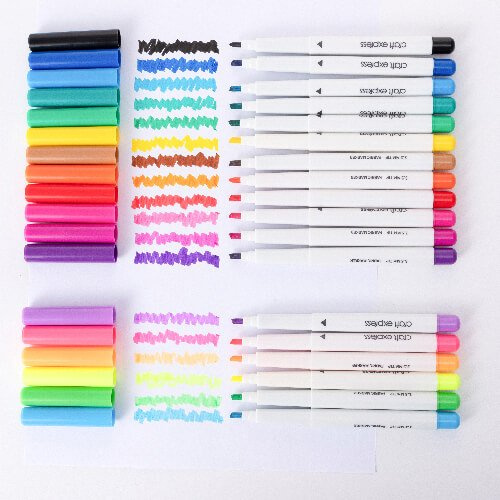 Craft Express Joy fabric markers - 18 colors