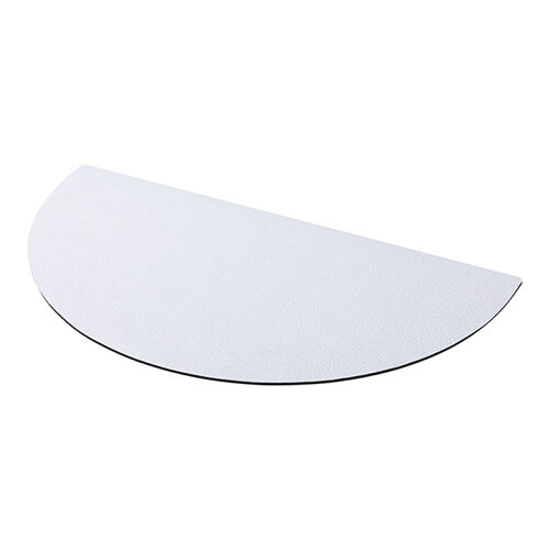 A felt insert for a semicircular sublimation doormat