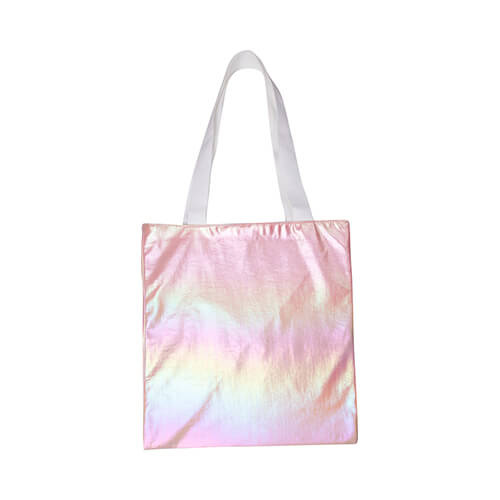 Tasje van 34 x 36 cm voor sublimatie - holo-effect - roze