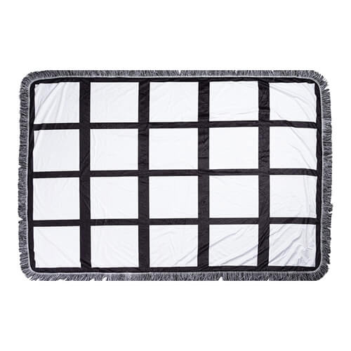 Plišana deka 150 x 100 cm s foto panelima za sublimaciju - 20 panela