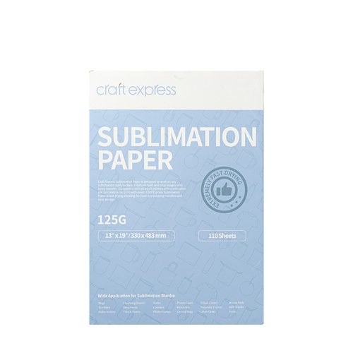 Papier pour sublimation 330 x 483 mm Craft Express - 110 feuilles