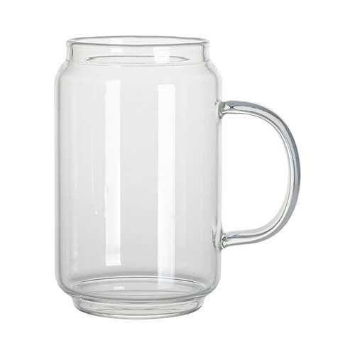 A 500 ml glass with a handle for sublimation