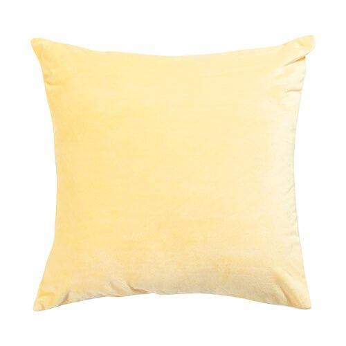 Taie d'oreiller en peluche BestSub 40 x 40 cm pour sublimation - jaune