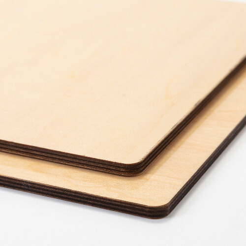 Double-sided plywood plate for sublimation 20 x 20 x 0.5 cm - 2 pcs.