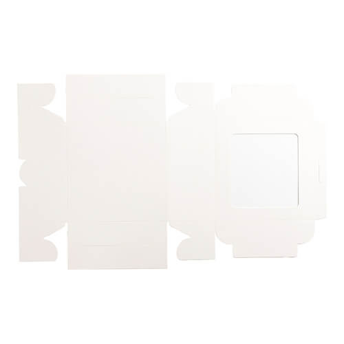 Gaveæske med vindue til 4 kugler til sublimering - 16 x 16 x 7,7 cm