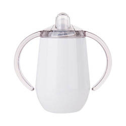 Roestvrijstalen antilekbeker 300 ml voor sublimatie - wit