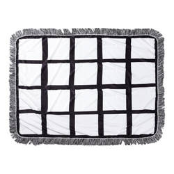 Plišana dekica 101 x 76 cm s foto panelima za sublimaciju - 24 panela