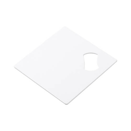 Deschizător de sticle 9 x 9 cm pentru sublimare - alb