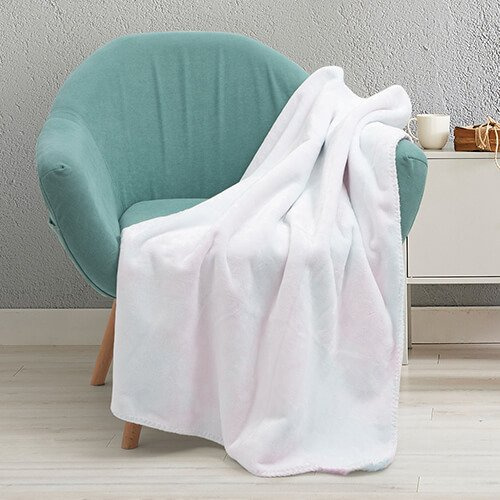Minky blanket with faux fur lining for sublimation