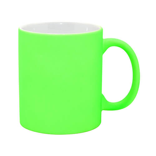  Mug Fluo Color - green matte Sublimation Thermal Transfer