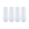 Set van 4 champagneglazen 300ml bedrukbaar