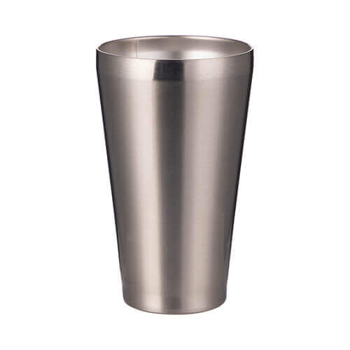 En mugg / tumlare / rostfritt stål 450 ml utan lock för sublimering - silver