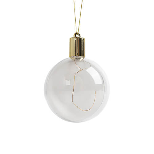 Bauble din plastic luminos cald - sublimare minge