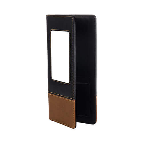 18,5 x 9,5 x 1,5 cm leather wallet for thermo-transfer printing