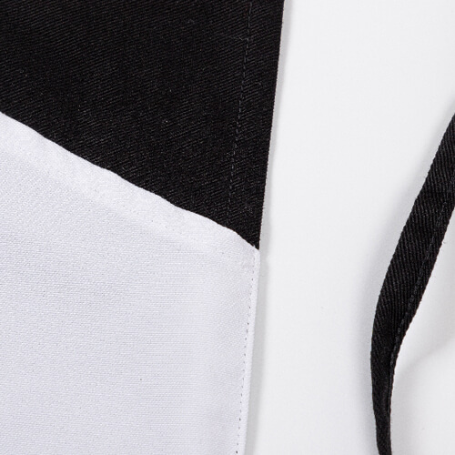 Tablier noir pour adultes pour sublimation