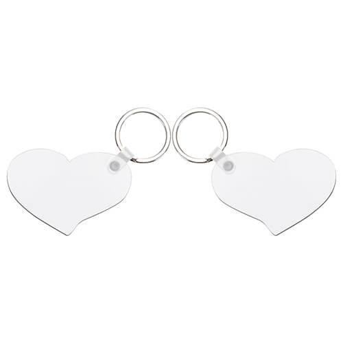 Dubbelzijdige MDF sleutelhanger voor sublimatie - Lover's heart