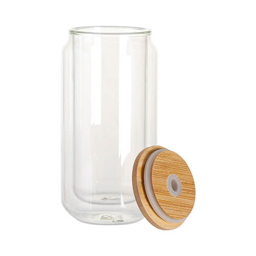 Stikla krūze 300 ml ar dubulto sienu sublimācijai