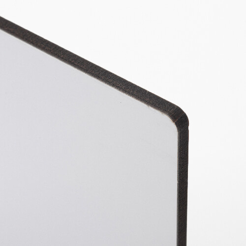 Fiberplade til sublimering 20 x 20 x 0,6 cm - 2 stk. - sort ryg