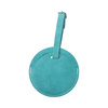 Etiquette bagage en cuir pour sublimation - cercle vert