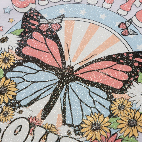 OtterPro DTF folija za ispis s glitterom 30 cm x 100 m - Duga