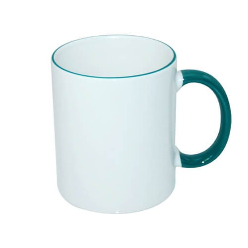 Mok A+ 330 ml met groen handvat Sublimatie Thermische overdracht