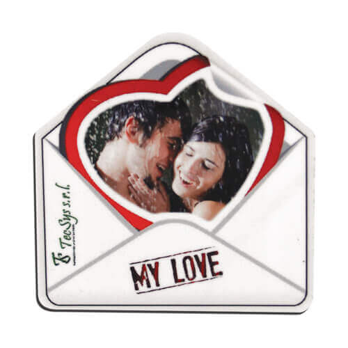 MDF photo frame with magnet - envelope - Sublimation Thermal Transfer