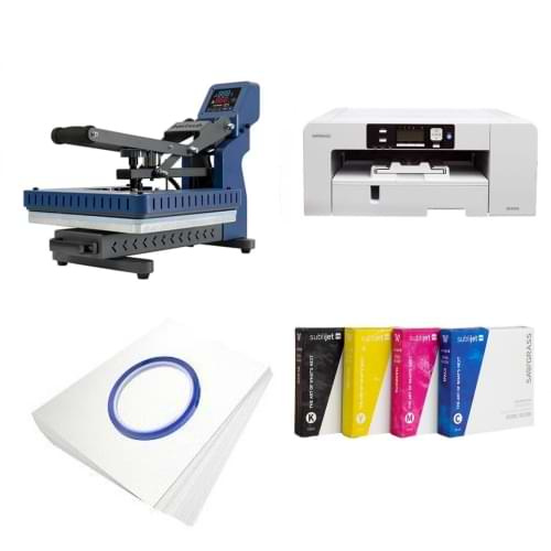 Sawgrass Virtuoso SG1000 printer kit + automatic flatbed press 38 x 38 cm - BPRO3838MDSCB