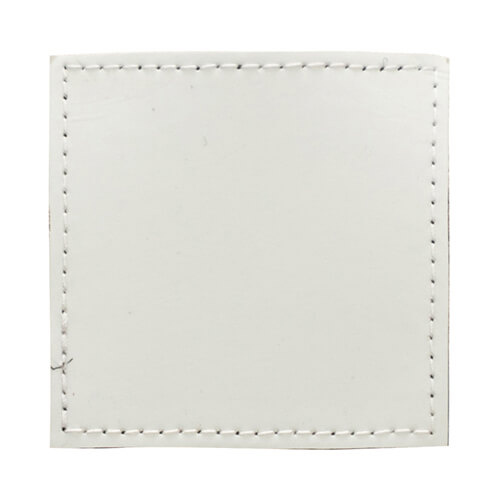 Vierkante leren patch met klittenband voor sublimatie