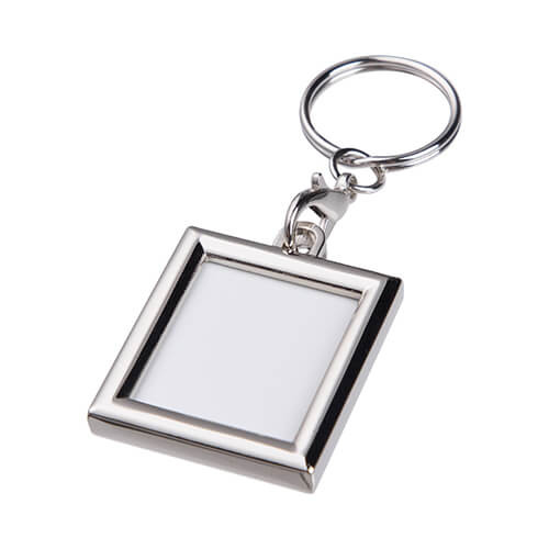 Porte-clés - cadre double face - rectangulaire pour sublimation