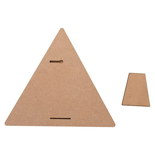 Triangular photo frame made of MDF for sublimation - 22.8 x 25.4 cm