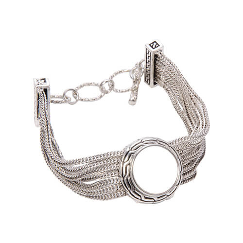Pulsera de metal con placa de sublimación.