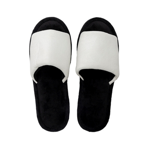 Chaussons adultes avec tige courte pour sublimation - semelle noire